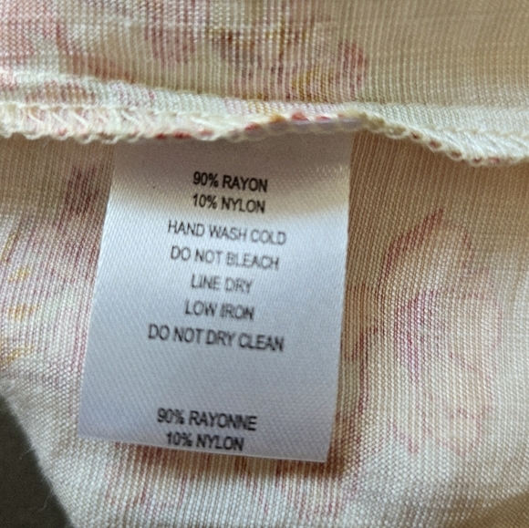 Monteau Los Angeles Floral Sleeveless Dress Spagetti Straps Midi Rayon Size L - Picture 3 of 8